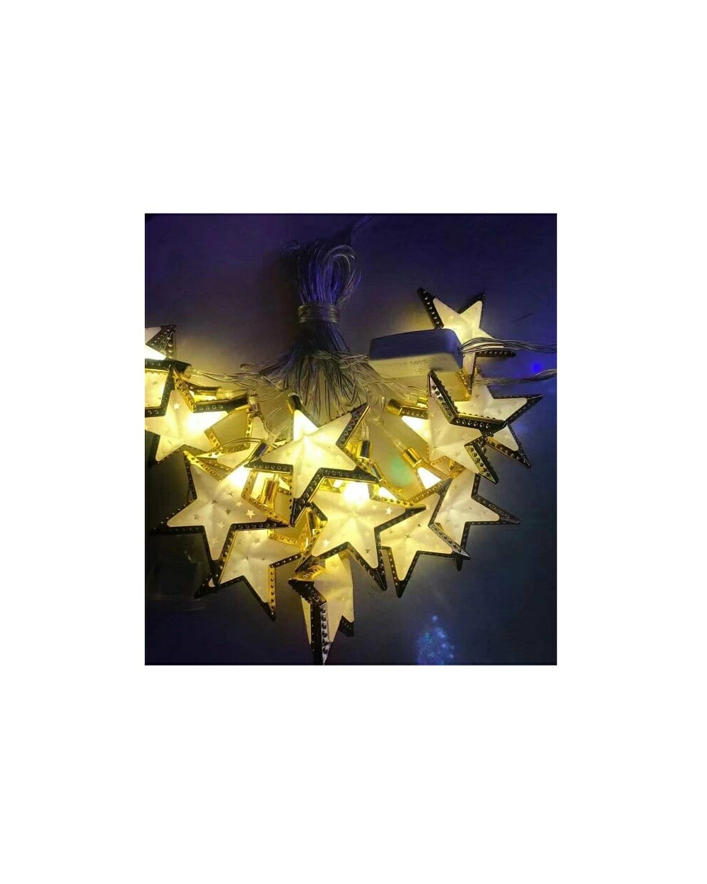 Χριστουγεννιάτικα φώτα - Stars - 20Led - Warm White