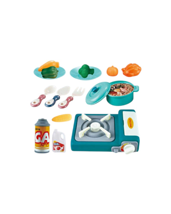 Σετ παιδική εστία μαγειρέματος με κουζινικά - HZ-6