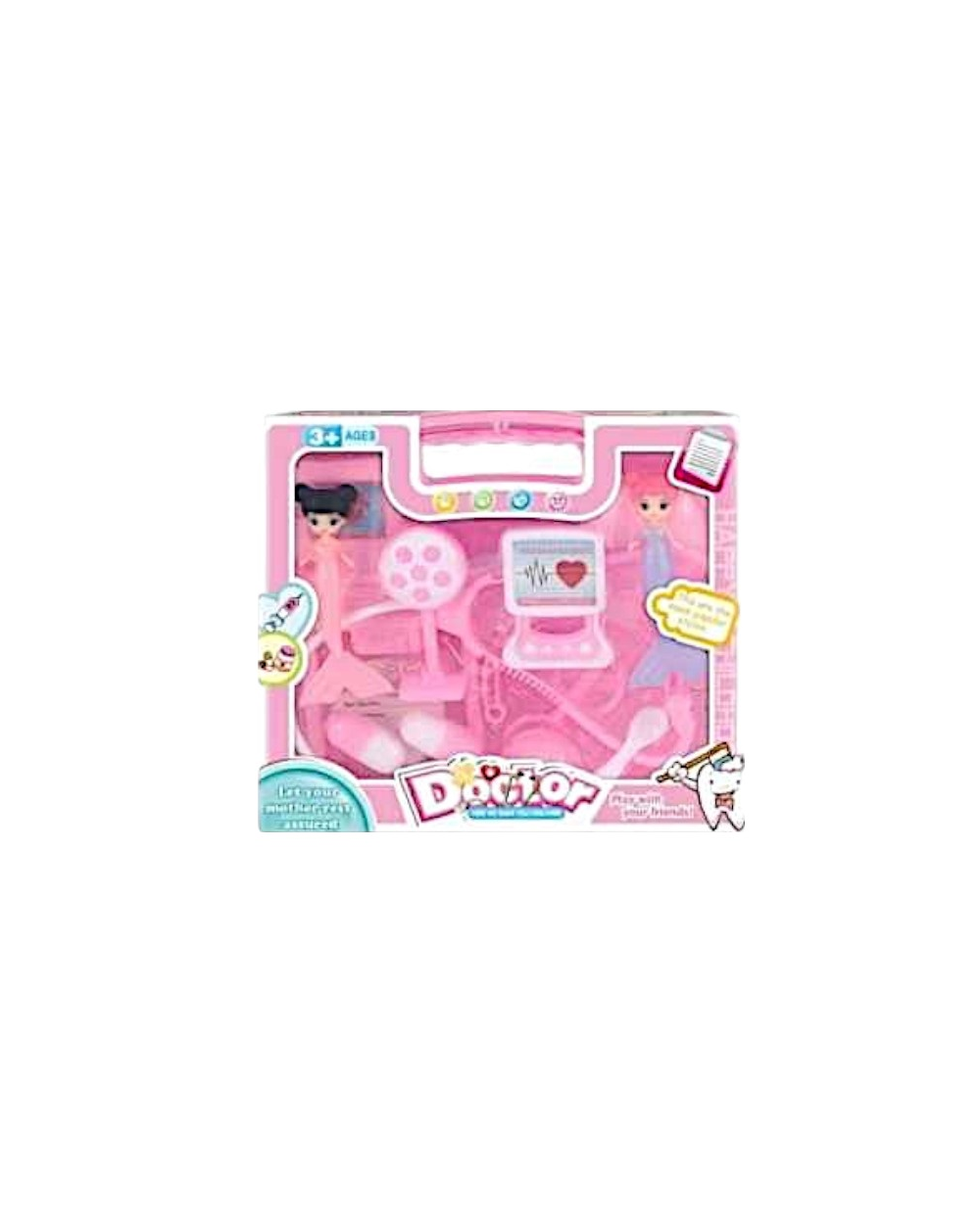 Σετ βαλιτσάκι ιατρικής - 012 - 917298 - Pink