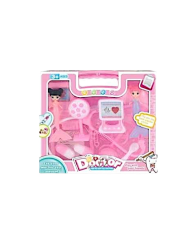 Σετ βαλιτσάκι ιατρικής - 012 - 917298 - Pink