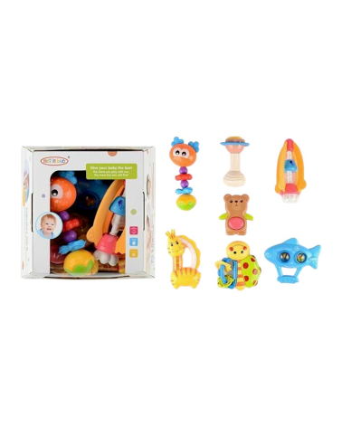 Σετ βρεφικές κουδουνίστρες & μασητικά - TG8415-3 - 7pcs