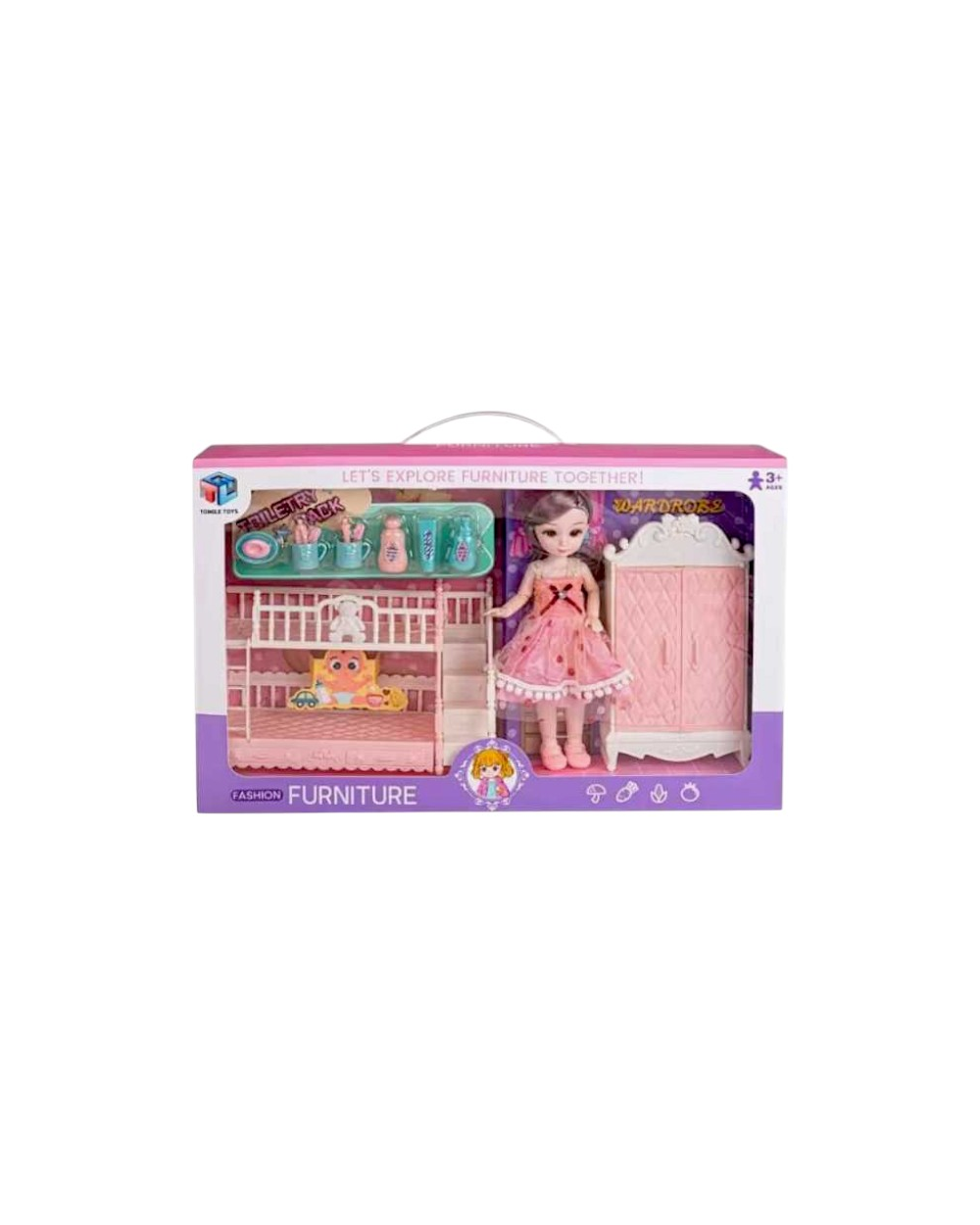 Σετ κούκλα με αξεσουάρ σπιτιού - 6688-15-DIY