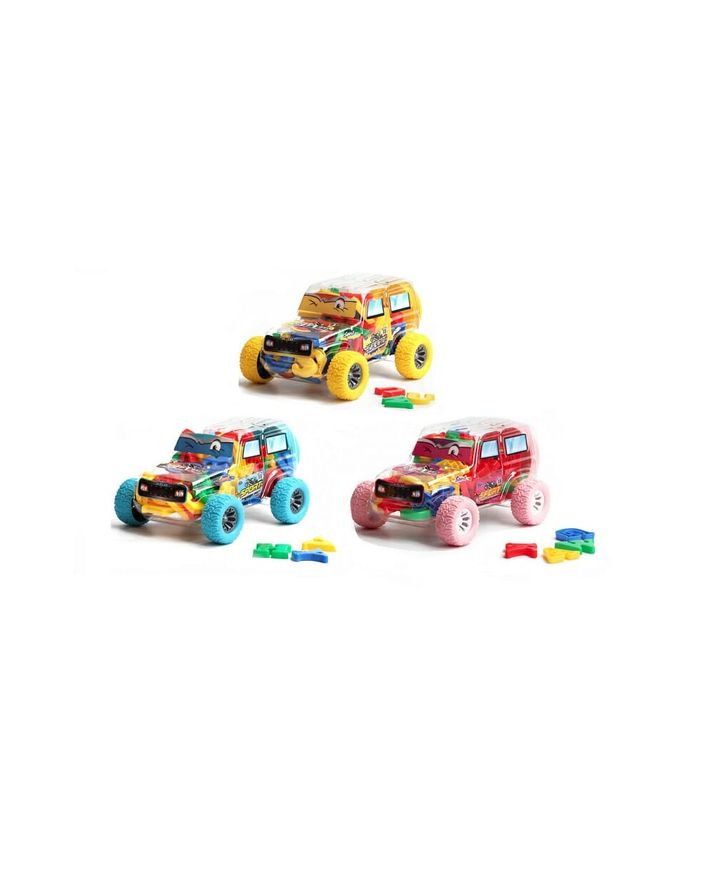 Σετ γράμματα της αλφαβήτου σε θήκη αυτοκινητάκι - 208D-1