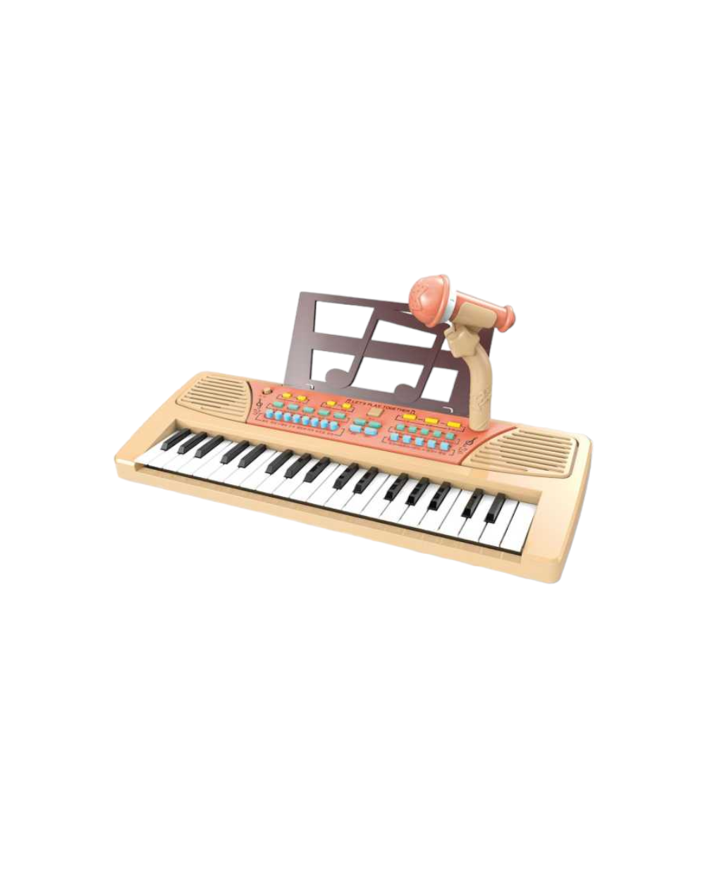 Παιδικό πιάνο με μικρόφωνο - 808-17 - 161267 - Beige