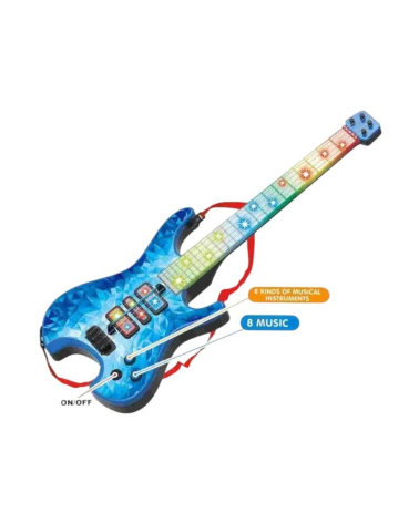 Παιδική ηλεκτρονική κιθάρα - 969A - 922163 - Blue