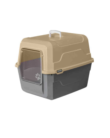 Λεκάνη γάτας κλειστή - Catbus - 52x37x48cm - Beige