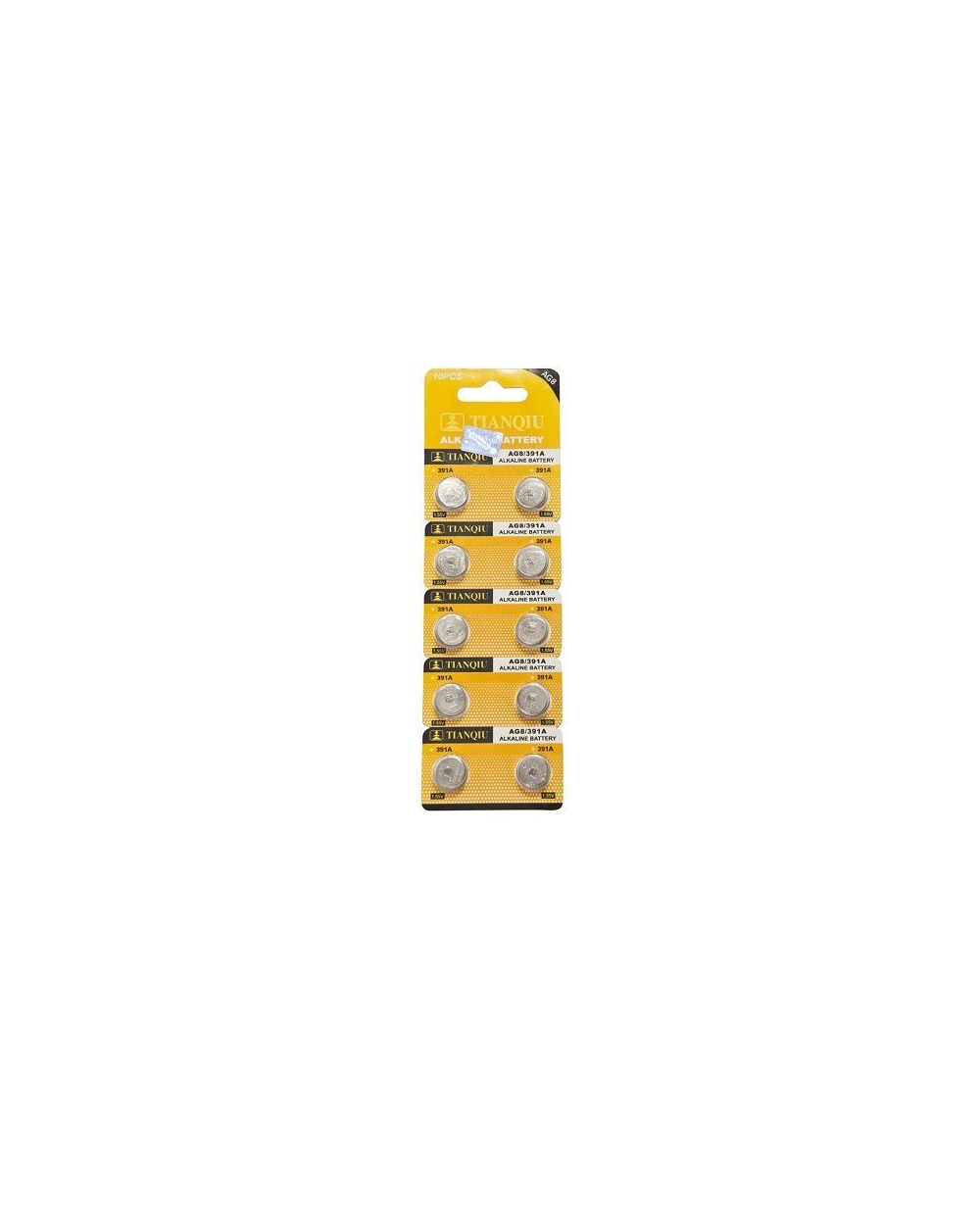 Αλκαλικές μπαταρίες - AG8/391A - 1.5V - 10pcs