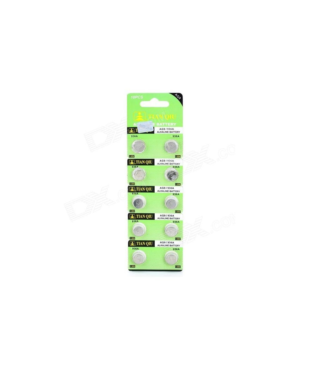 Αλκαλικές μπαταρίες - AG9/936A – 1.55V - 10pcs