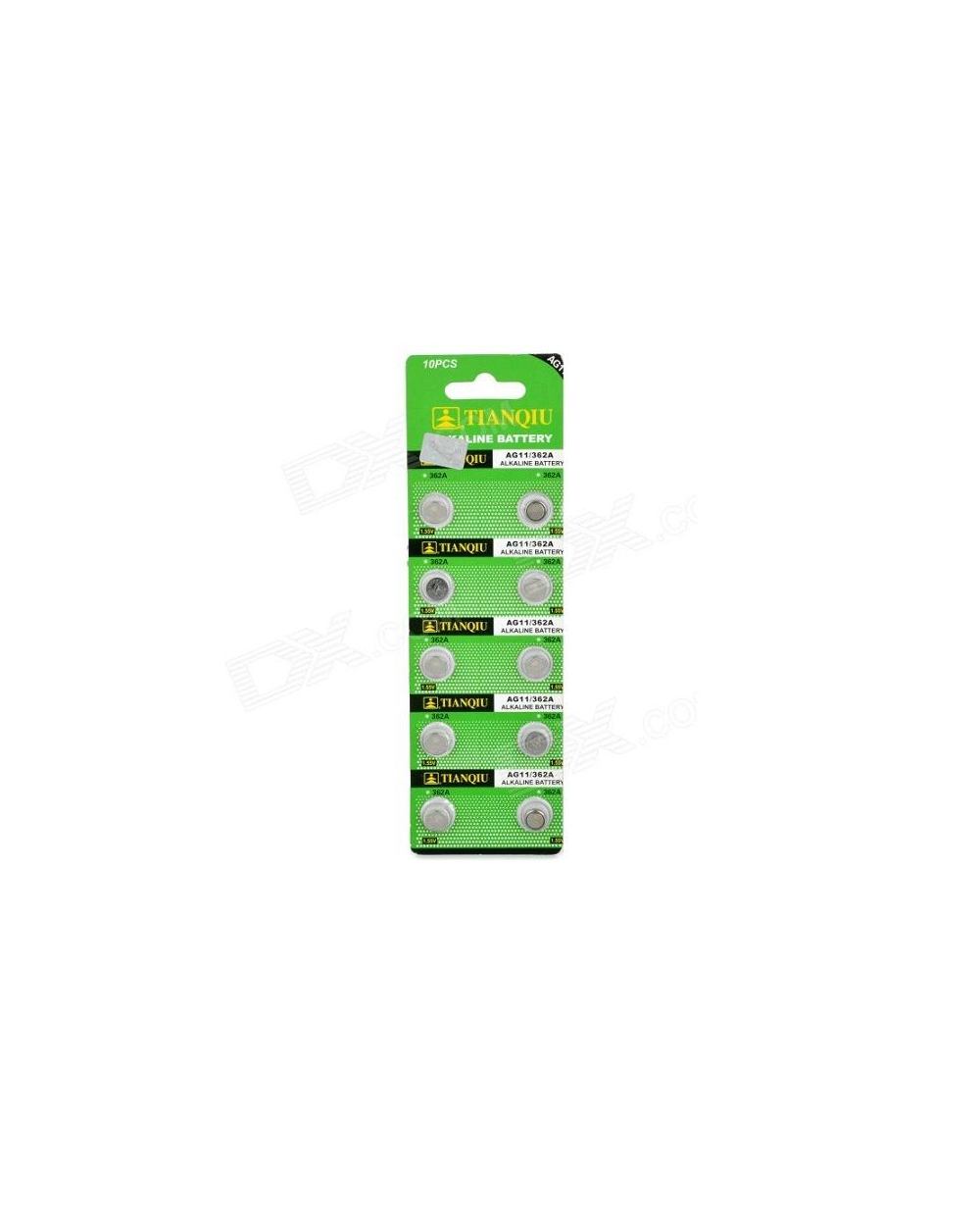 Αλκαλικές μπαταρίες - AG11/362A – 1.55V - 10pcs