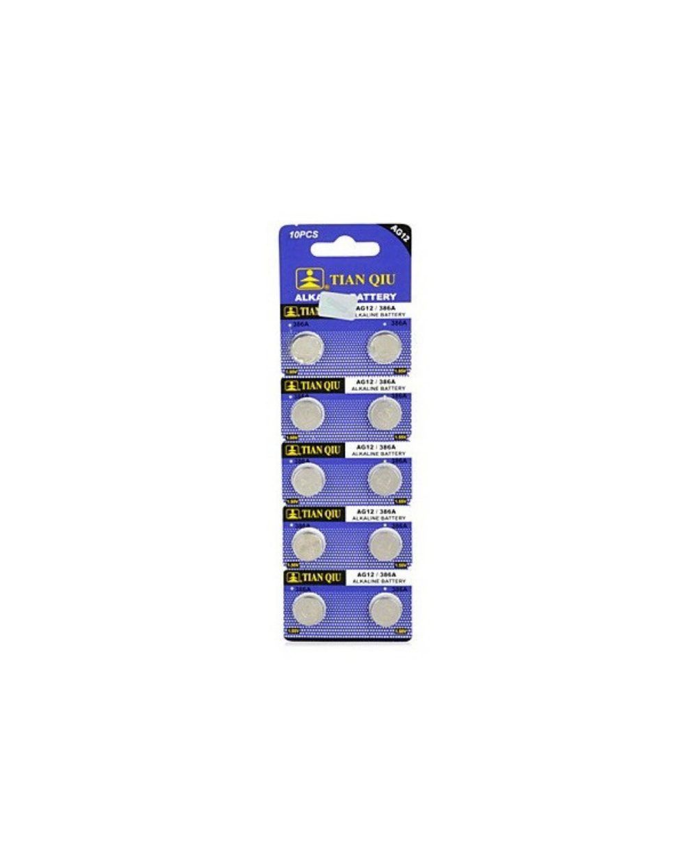 Αλκαλικές μπαταρίες - AG12/LR43H/386A – 1.5V - 10pcs