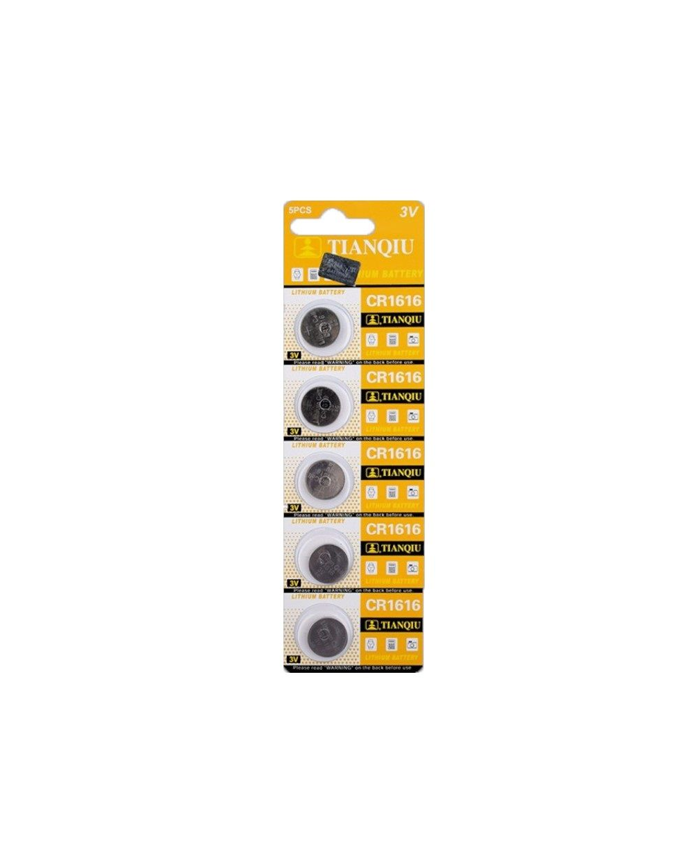 Μπαταρίες - CR1616 - 3V - 5pcs