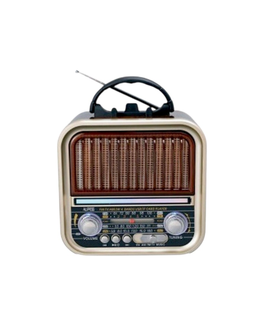 Επαναφορτιζόμενο ραδιόφωνο Retro - RX730D - 717306 - Light Gold