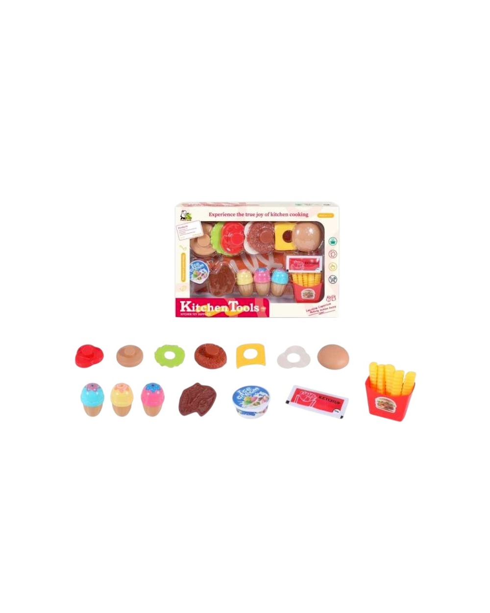 Σετ κατασκευής Burger με αξεσουάρ - 19pcs - PH-90