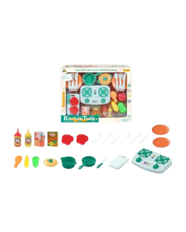 Σετ εστία μαγειρέματος με κουζινικά - 24pcs - PH-80
