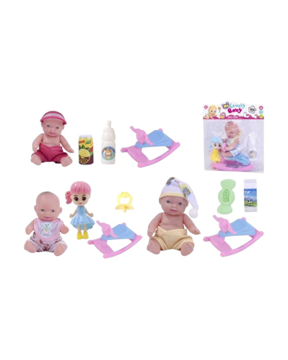 Κούκλα μωρό με αξεσουάρ - 0812-2056
