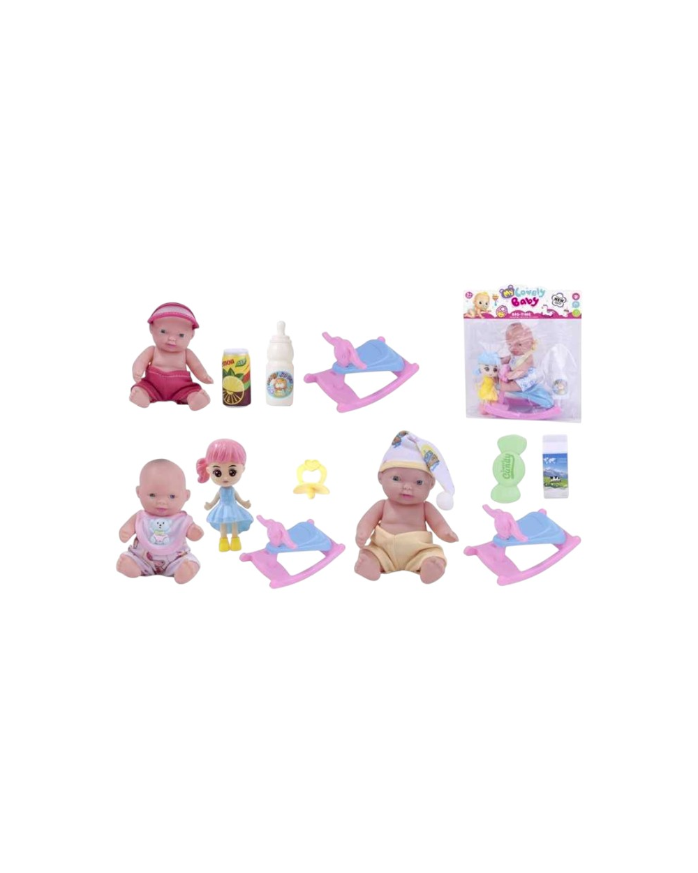 Κούκλα μωρό με αξεσουάρ - 0812-2056