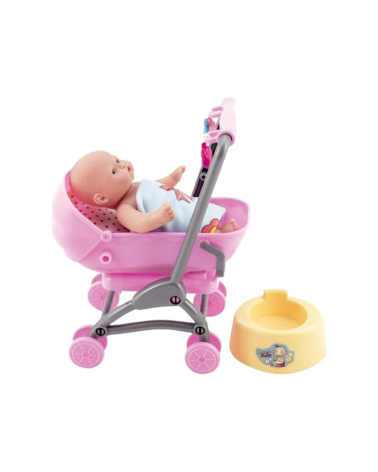 Παιδικό καροτσάκι mini με κούκλα - 0812-158