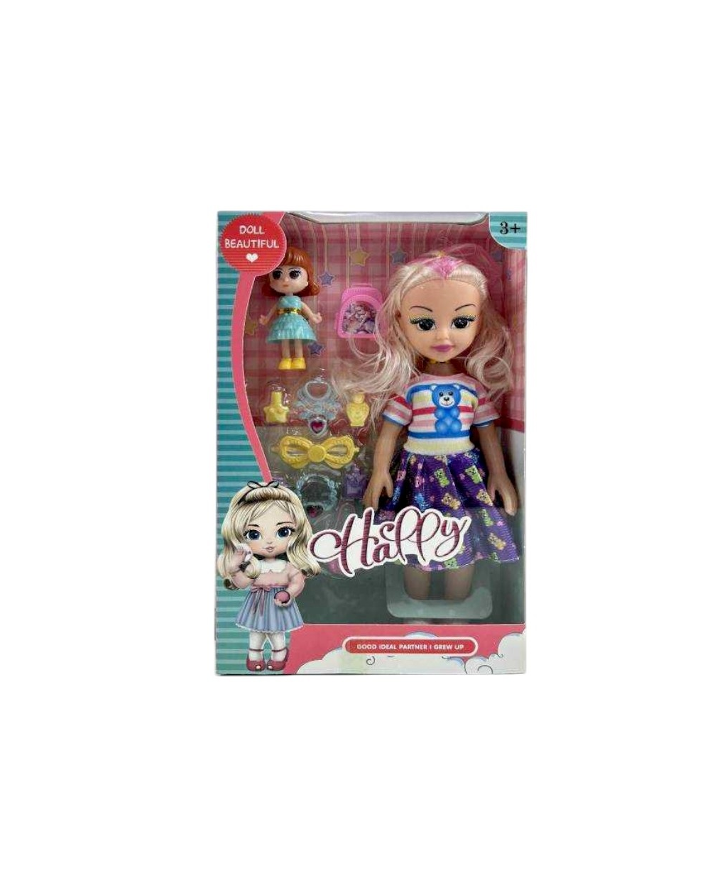Σετ κούκλα με αξεσουάρ ομορφιάς - RX684C-310