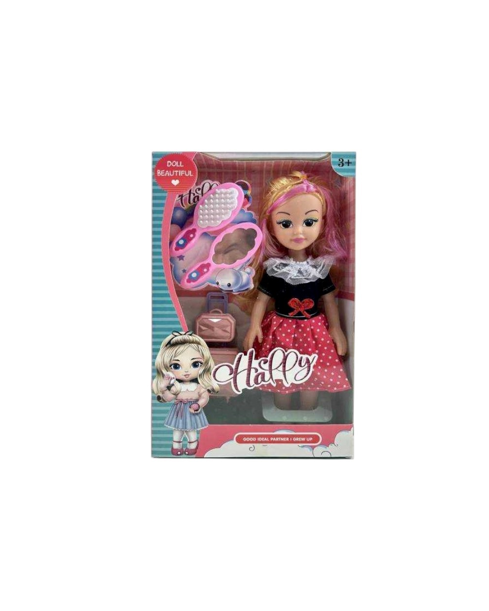 Σετ κούκλα με αξεσουάρ ομορφιάς - RX684C-410
