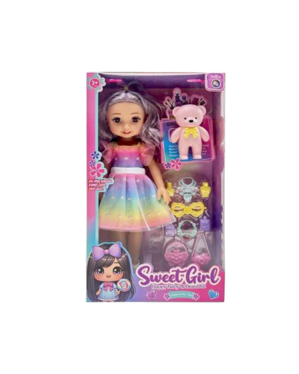 Σετ κούκλα με αξεσουάρ ομορφιάς - RX117A-214
