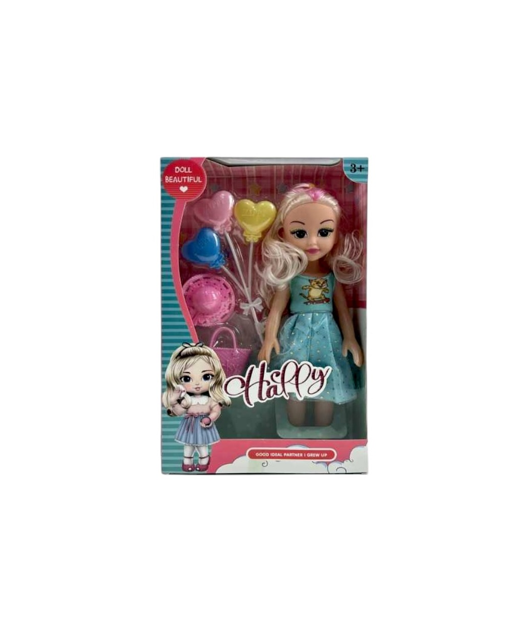 Σετ κούκλα με αξεσουάρ ομορφιάς - RX684C-110