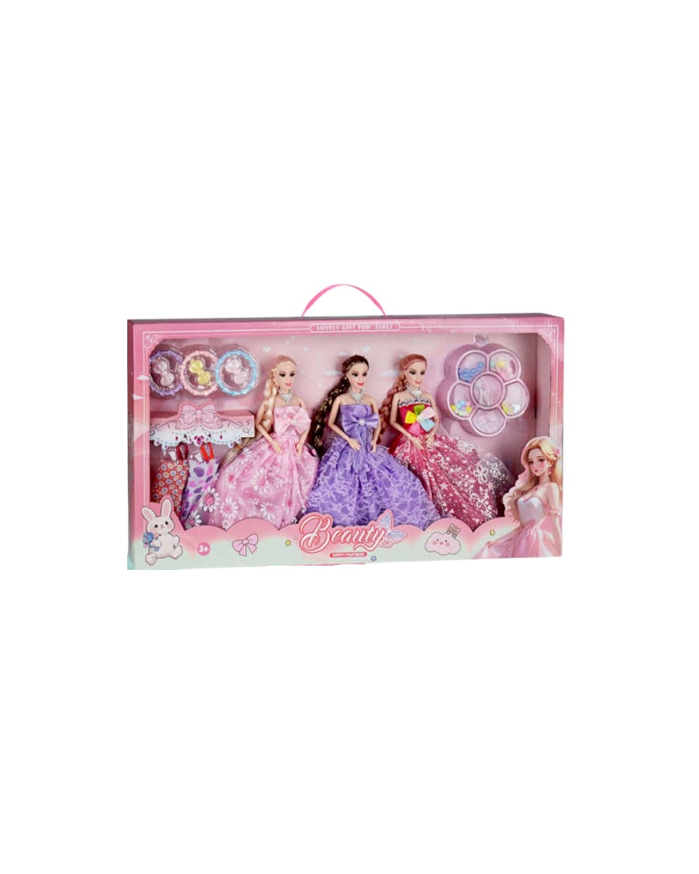 Σετ κούκλες με αξεσουάρ ομορφιάς - MY3204E