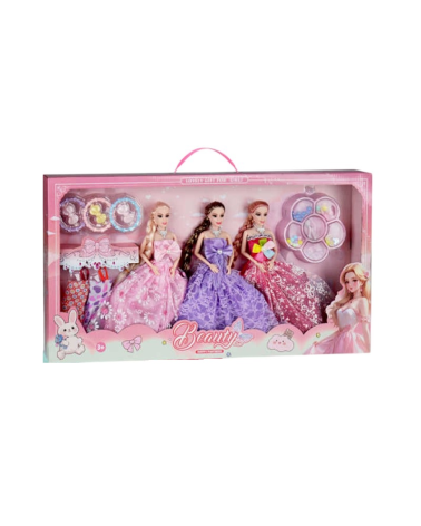 Σετ κούκλες με αξεσουάρ ομορφιάς - MY3204E