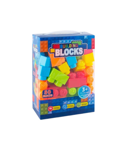 Σετ κατασκευών DIY με τουβλάκια - 558-27 - 50pcs