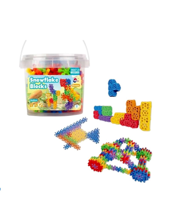 Σετ κατασκευών DIY με τουβλάκια νιφάδες - 120pcs - 8647-2