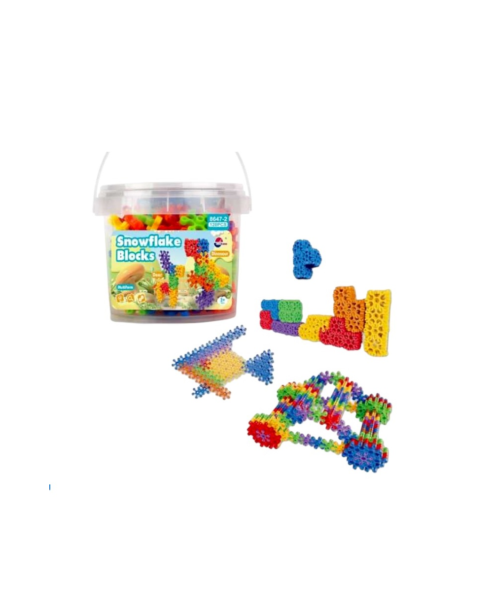 Σετ κατασκευών DIY με τουβλάκια νιφάδες - 120pcs - 8647-2