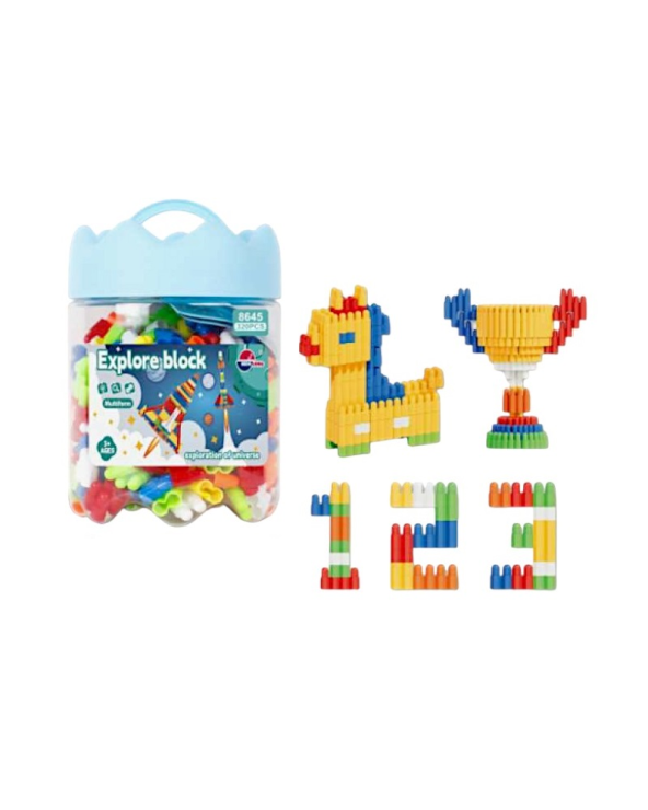 Σετ κατασκευών DIY με τουβλάκια - 320pcs - 8645