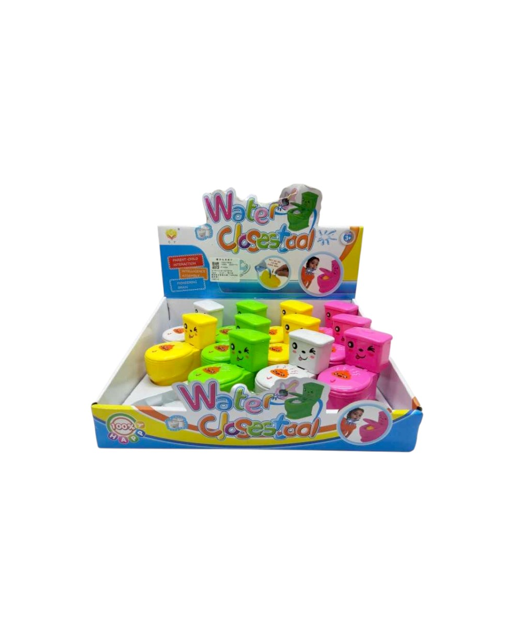 Παιχνίδι τουαλέτα mini που εκτοξεύει νερό - Σετ 12pcs - R1406A