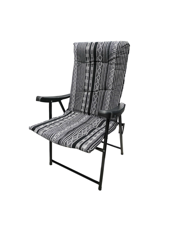 Πτυσσόμενη καρέκλα camping - 1297-50 - 100014 - Black/White