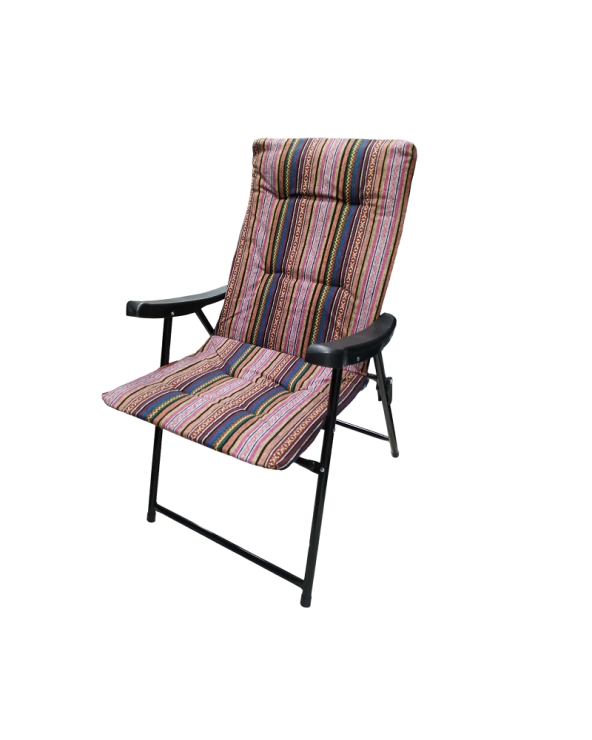 Πτυσσόμενη καρέκλα camping - 1297-50 - 100014 - Pink/Beige