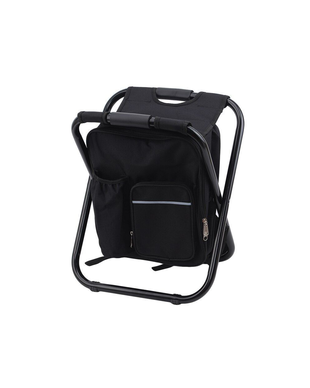 Πτυσσόμενο σκαμπό και σακίδιο camping - 1344 - 170105 - Black