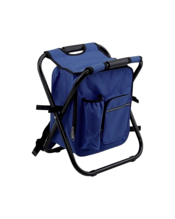 Πτυσσόμενο σκαμπό και σακίδιο camping - 1344 - 170105 - Dark Blue
