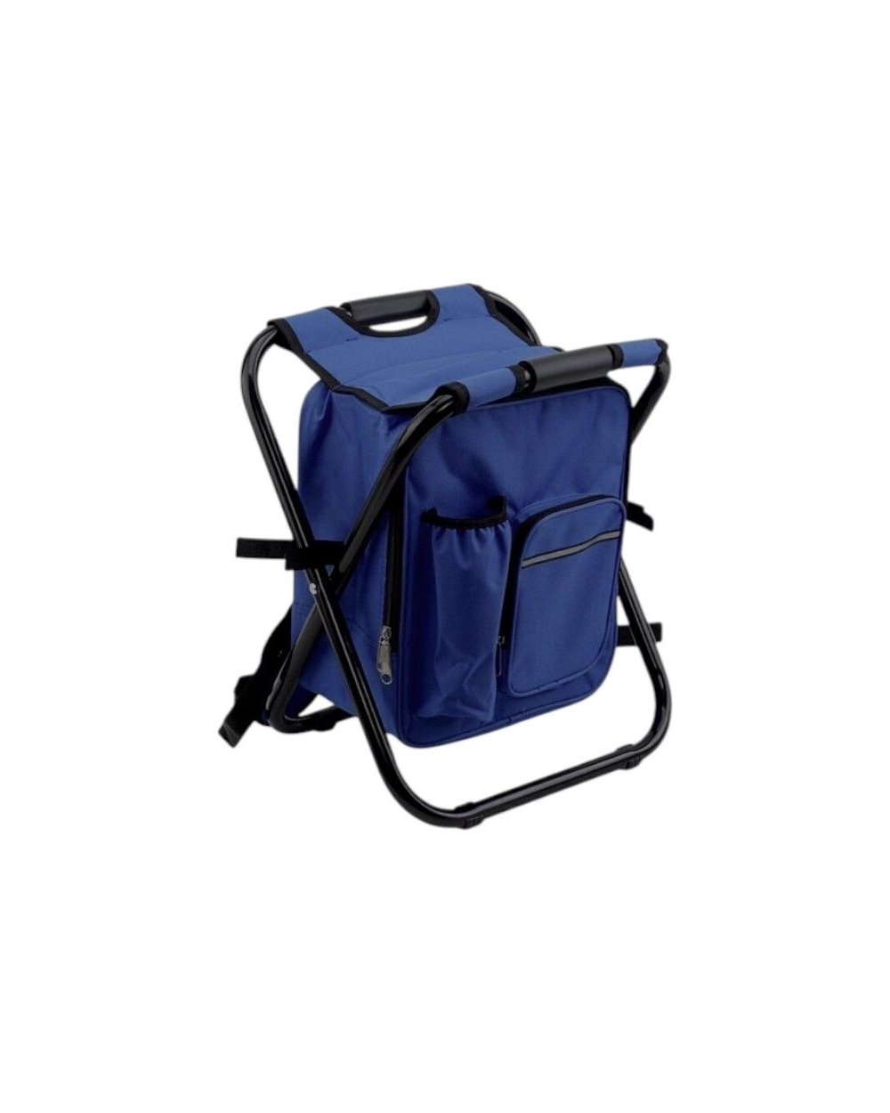 Πτυσσόμενο σκαμπό και σακίδιο camping - 1344 - 170105 - Dark Blue