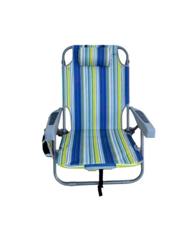 Πτυσσόμενη καρέκλα camping - 1613LV - 241750 - Blue/Green