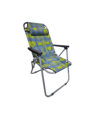 Πτυσσόμενη καρέκλα camping - 1680NZ - 241804 - Blue/Green
