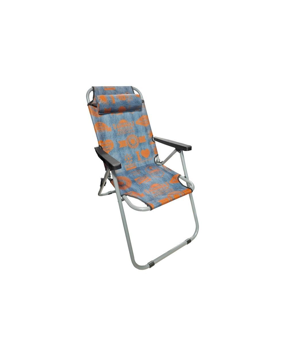 Πτυσσόμενη καρέκλα camping - 1680NZ - 241804 - Blue/Orange