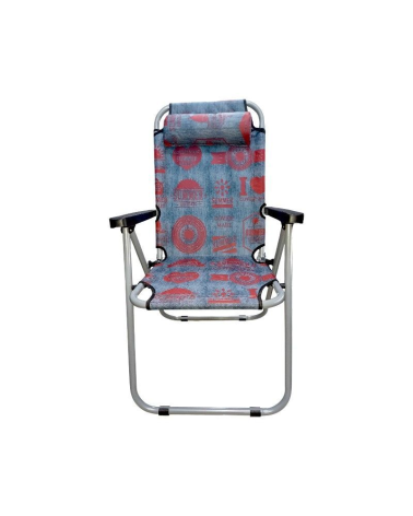Πτυσσόμενη καρέκλα camping - 1680NZ - 241804 - Blue/Red