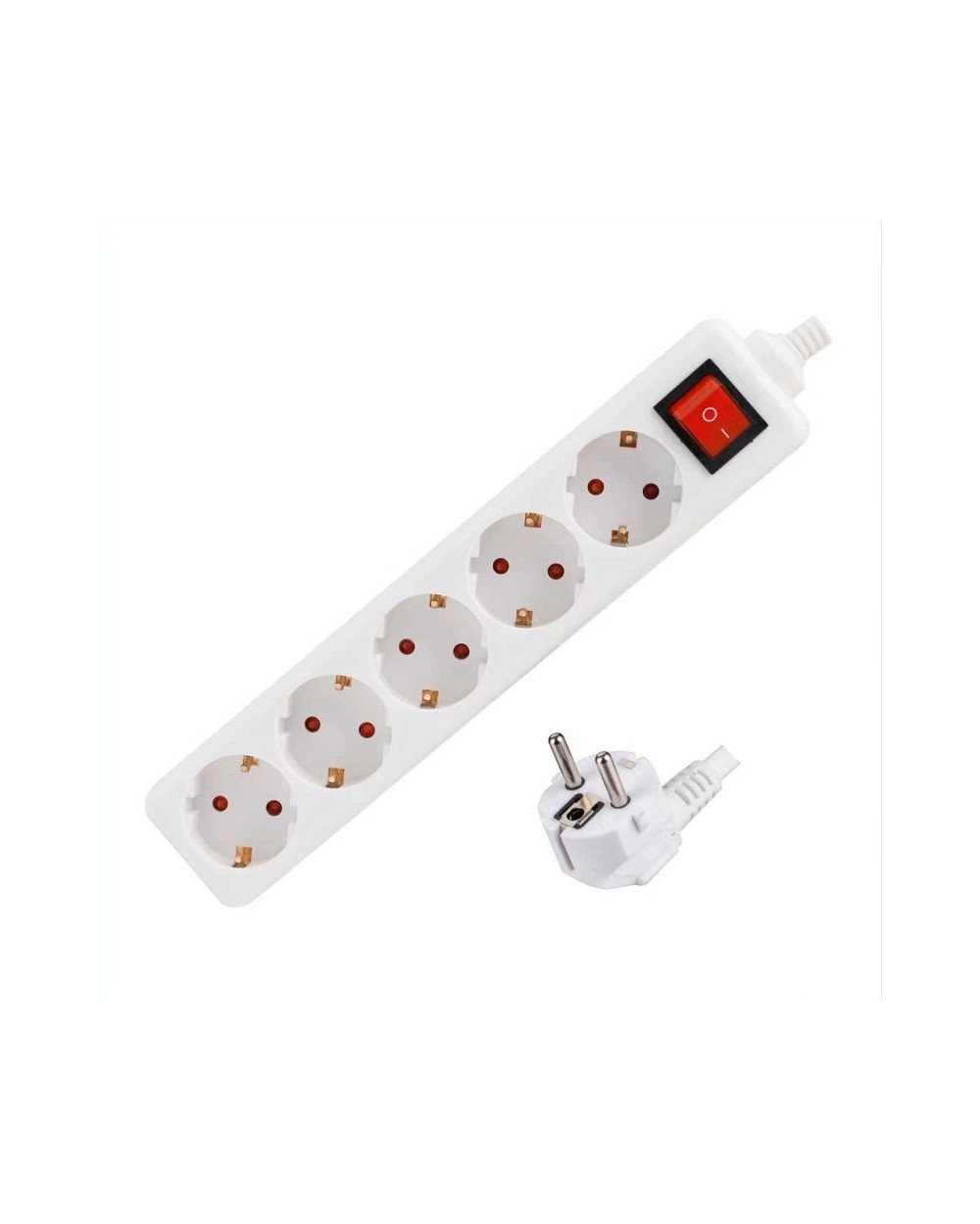 Πολύπριζο 5 θέσεων Σούκο με διακόπτη - ST-NGB05S - 3m