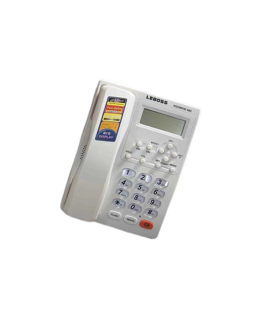 Ενσύρματο σταθερό τηλέφωνο - 6002 - 060020 - White