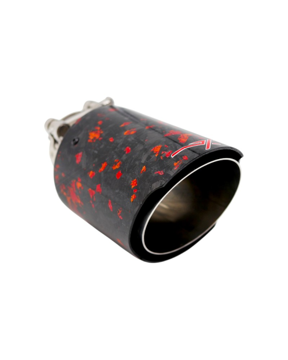 Τελικό εξάτμισης αυτοκινήτου με φωτισμό - G35702-KZ - 120830 - Black/Red