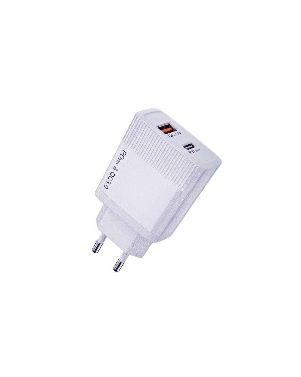Αντάπτορας φόρτισης Fast Charge με 2 θύρες USB-A & Type-C - 20W - CX147