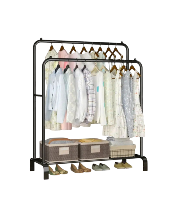 Κρεμάστρα δαπέδου με ράφι παπουτσιών - YP604 - 522572 - Black