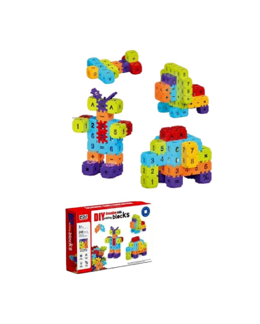 Εκπαιδευτικό παιχνίδι κατασκευών DIY με αριθμούς - 240pcs - SL-001 - 922333