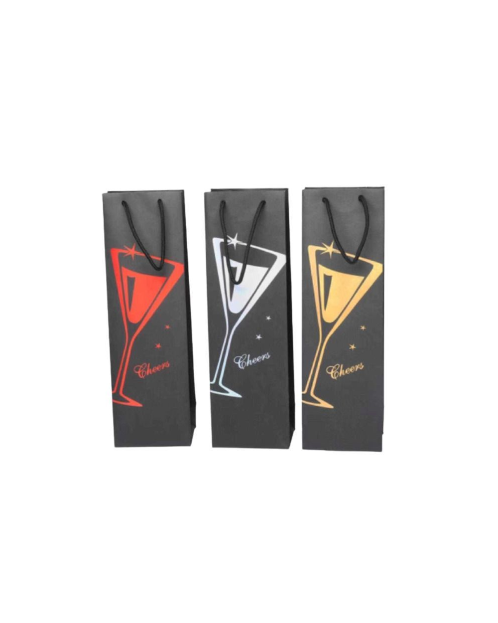 Σετ σακούλες δώρου ποτού - 12pcs - JD009