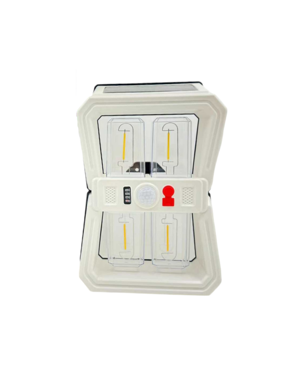 Επιτοίχιο ηλιακό φωτιστικό LED εξωτερικού χώρου - FA-DC918-4 - 123699 - White