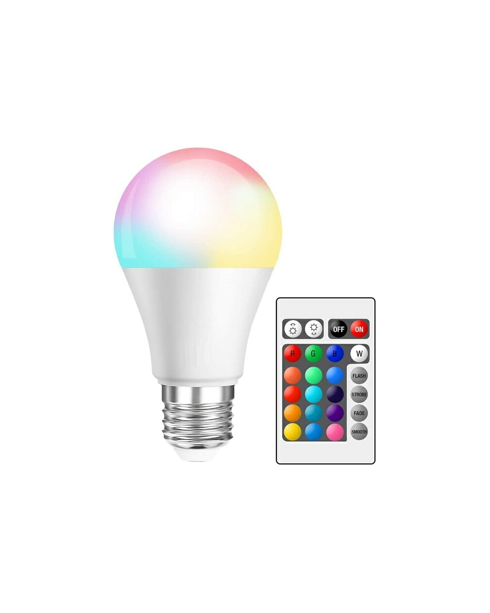 Λάμπα LED RGB - E27 - 3W